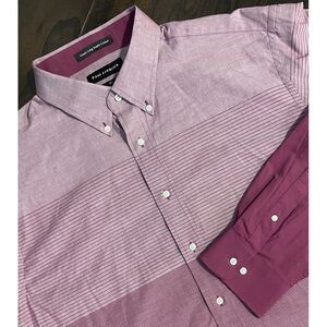Paul Frederick Purple Long Sleeve Button Down Classic Fit XLT